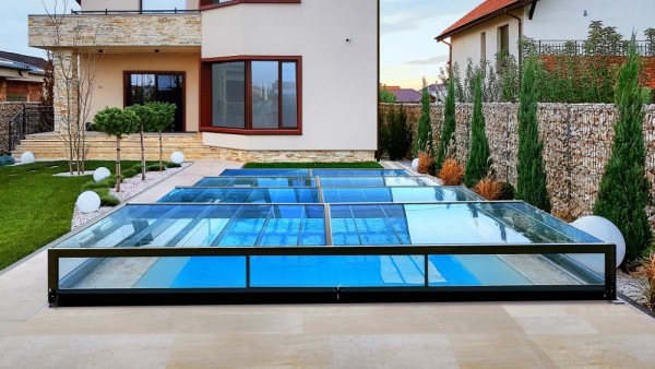 GFK-Pool ORLANDO 6 mit Poolüberdachung CHAMPION 600 x 300 x 148 cm