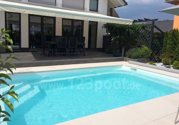 GFK-Pool DETENTE 6 mit Technik-Paket 600 x 368 x 158 cm