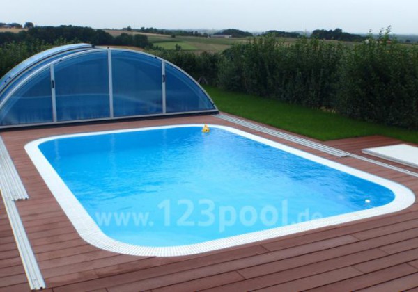 PP-Überlaufpool THEBEN mit Technik-Paket 600 x 320 x 150 cm